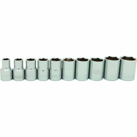 Proto 1/2" Drive 10 Piece Fractional Socket Set – 6 Point 95-444
